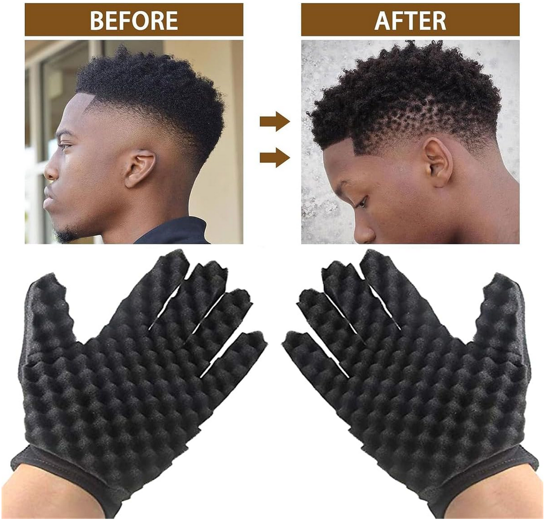 Twist Sponge Glove for Hair Styling | Right Hand