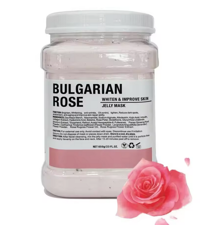 Masque Gelée Visage 650g | Rose bulgare | Blanchit et améliore la peau