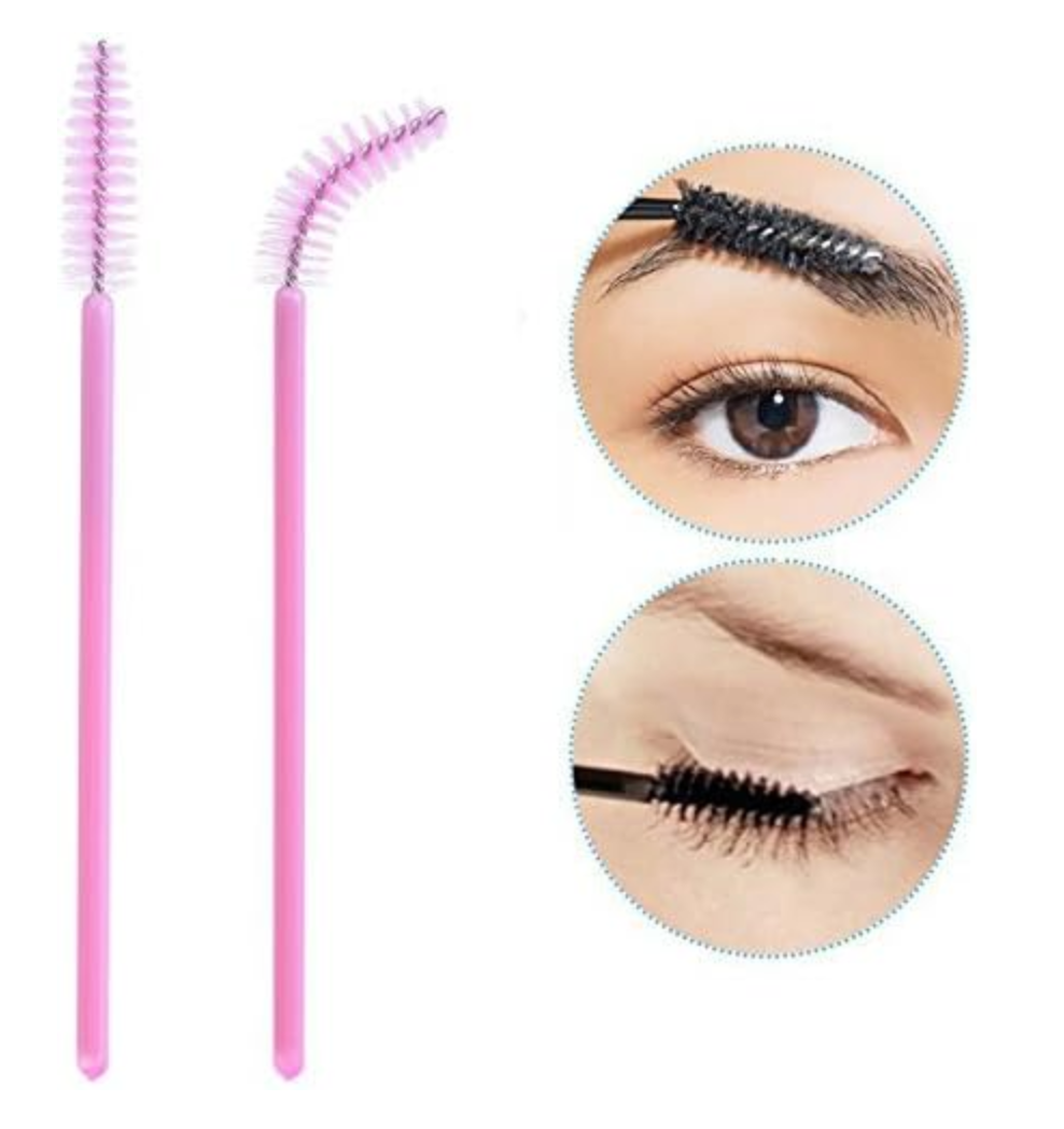 Goupillon de Mascara Cils Jetable - Rose (50 pièces)