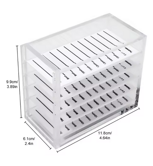 Boîte de rangement pour extensions de cils