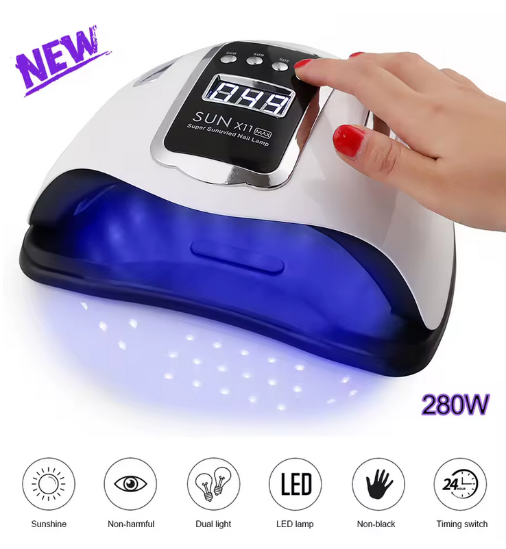 SUN X11 Plus UV LED Nail Lamp  | White | 66 LED | 280W