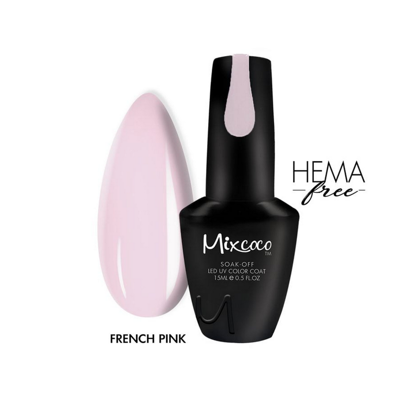 Mixcoco Vernis Semi-Permanent 7.5 ml | Naked #201 | French Pink