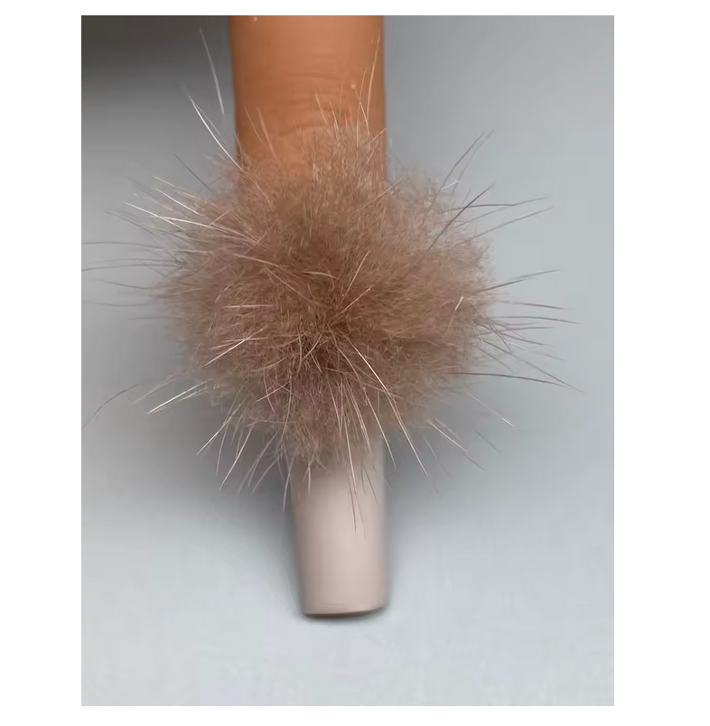 Boîte de Pompons Colorés | 24 Charms Doux pour Nail Art