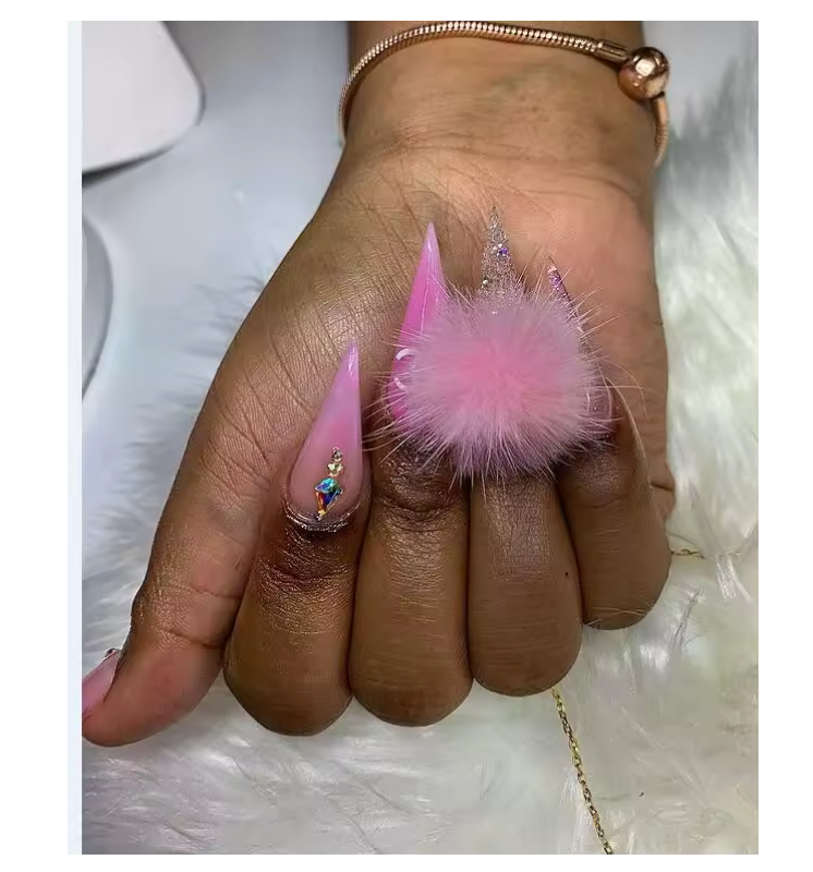 Boîte de Pompons Colorés | 24 Charms Doux pour Nail Art