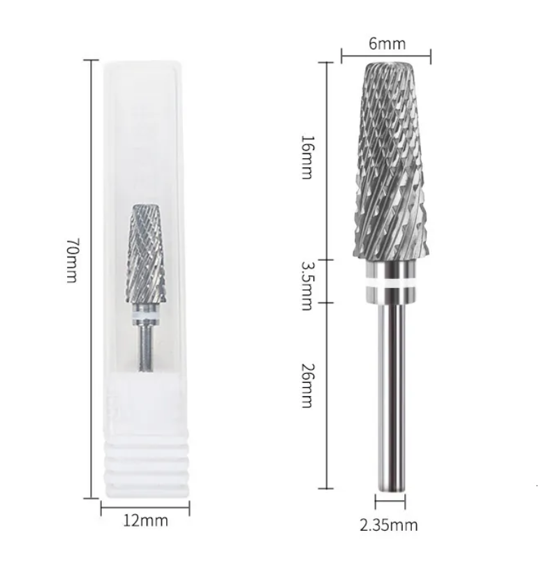 5-in-1 Tungsten Carbide Nail Drill Bit