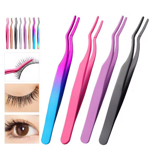 Eyelash Applicator Tool | Professional Lash Tweezers with Comb Tip