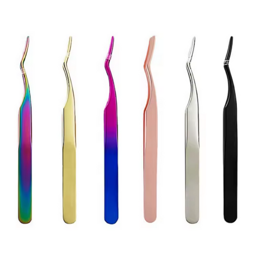 Eyelash Applicator Tool | Professional Lash Tweezers with Comb Tip
