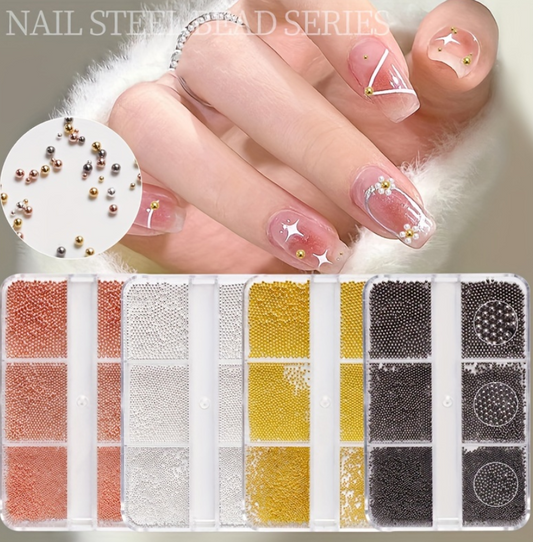 Nail Art Steel Bead Series | 6 different sizes