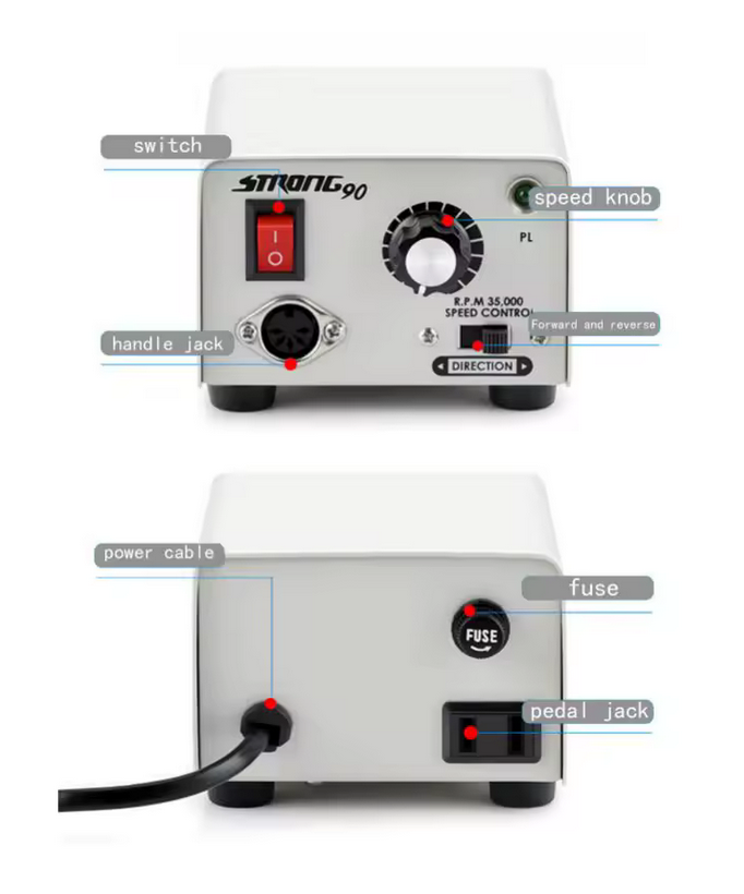 Professional Nail Drill BM90 | 35000RPM