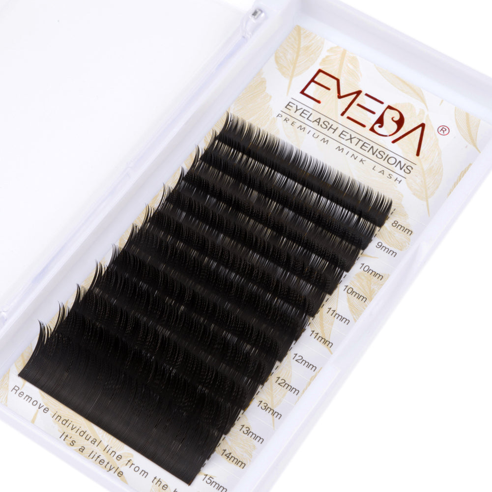 Extensions de cils EMEDA | Classiques | Courbure C 0,10 | Mixte 8-15 mm