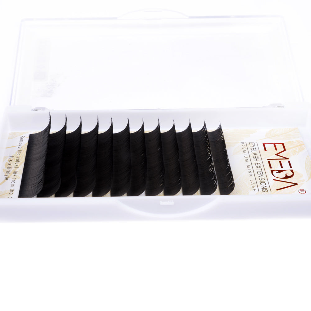 Extensions de cils EMEDA | Classiques | Courbure C 0,10 | Mixte 8-15 mm