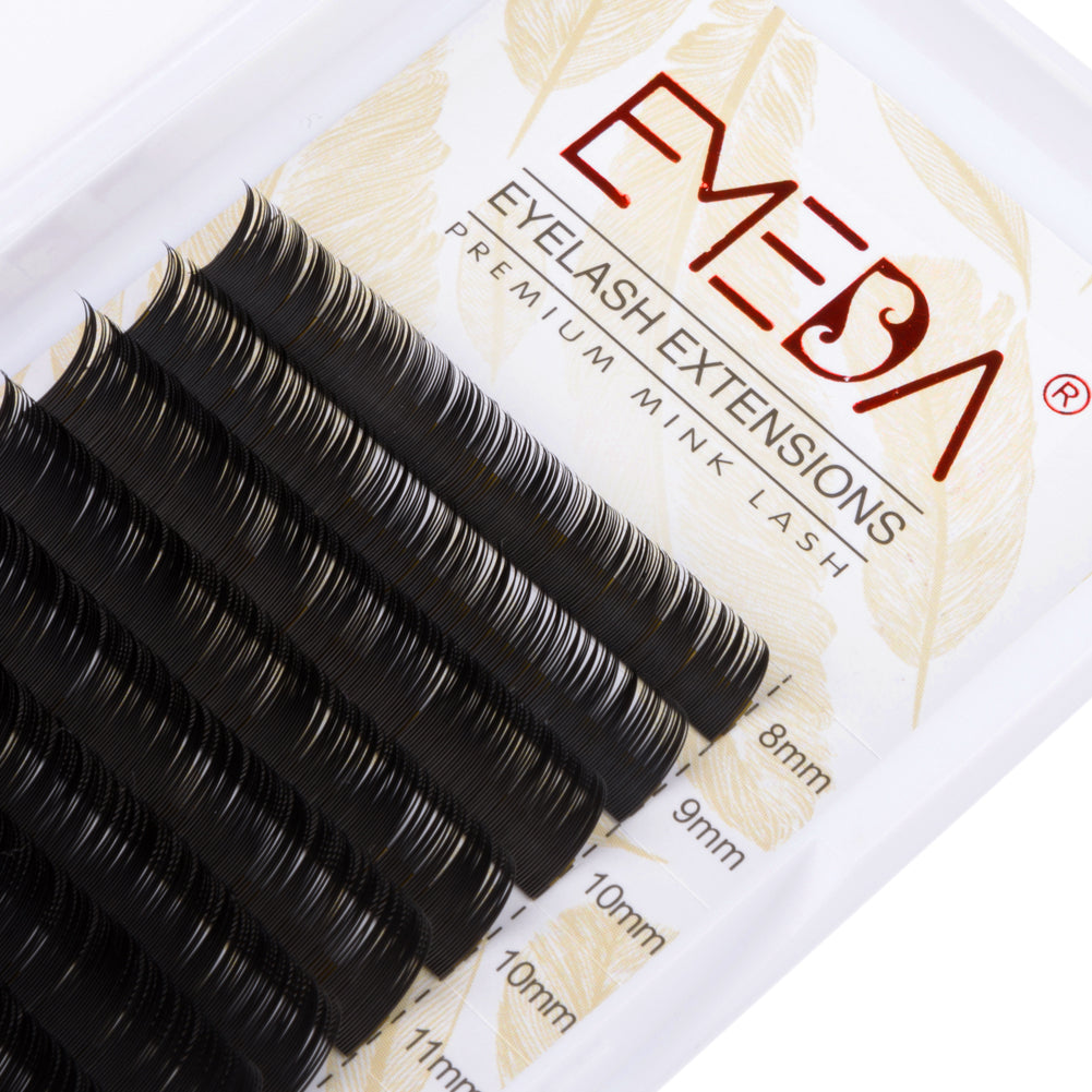 Extensions de cils EMEDA | Classiques | Courbure C 0,10 | Mixte 8-15 mm