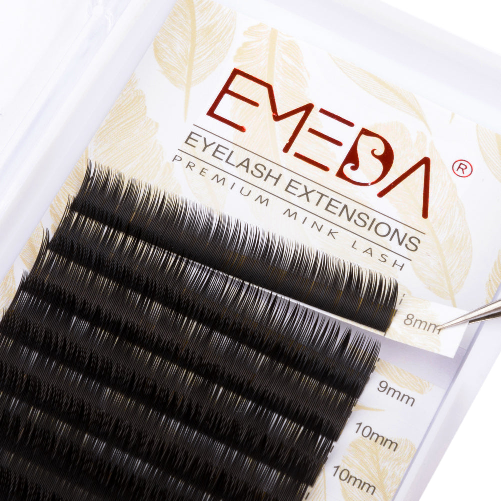 Extensions de cils EMEDA | Classiques | Courbure C 0,10 | Mixte 8-15 mm