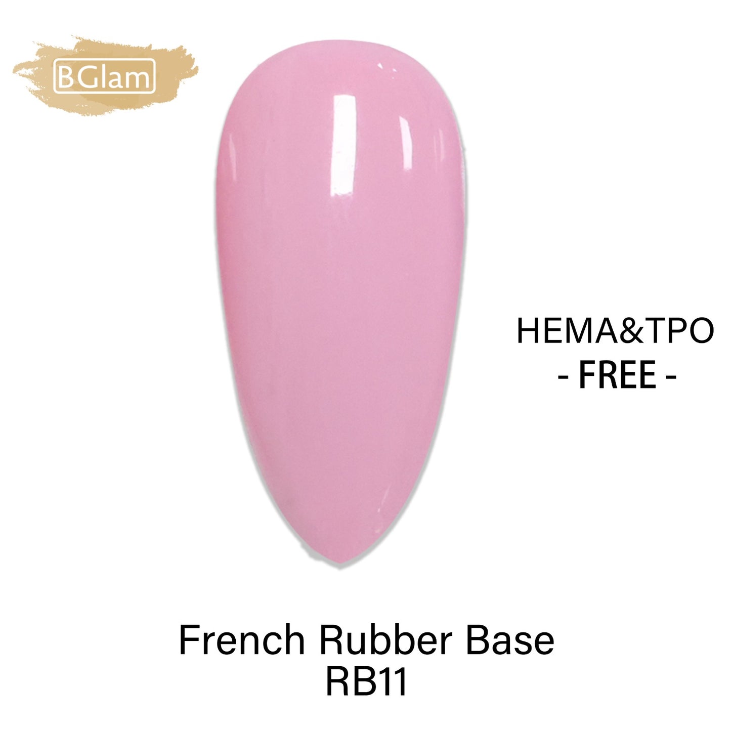 BGLAM Gel Polish 15ml | FRB11 | French Rubber Base