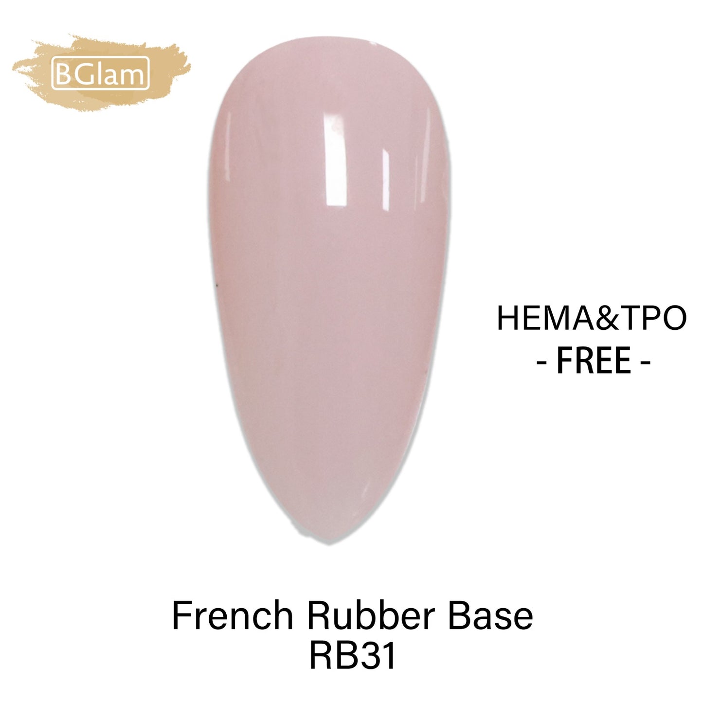 BGLAM Gel Polish 15ml | FRB31 | French Rubber Base