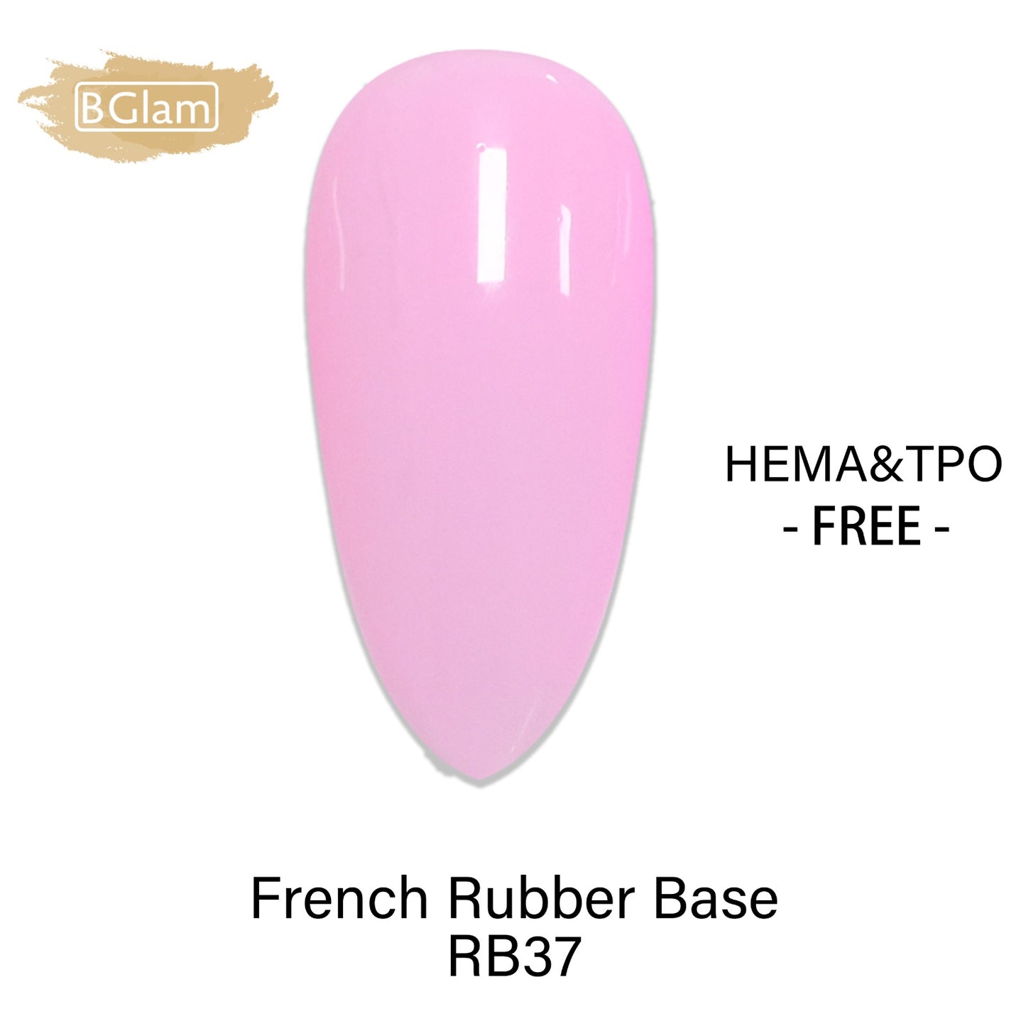 BGLAM Gel Polish 15ml | FRB37 | French Rubber Base