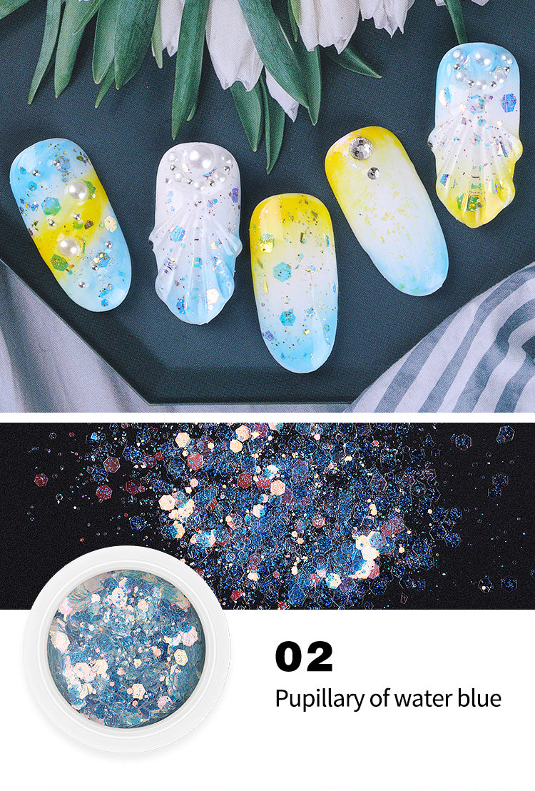 Paillettes Nail Art Decorations (8 pièces)