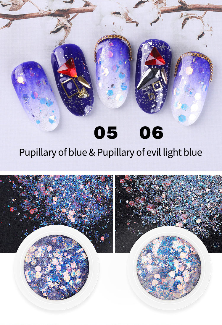 Paillettes Nail Art Decorations (8 pièces)