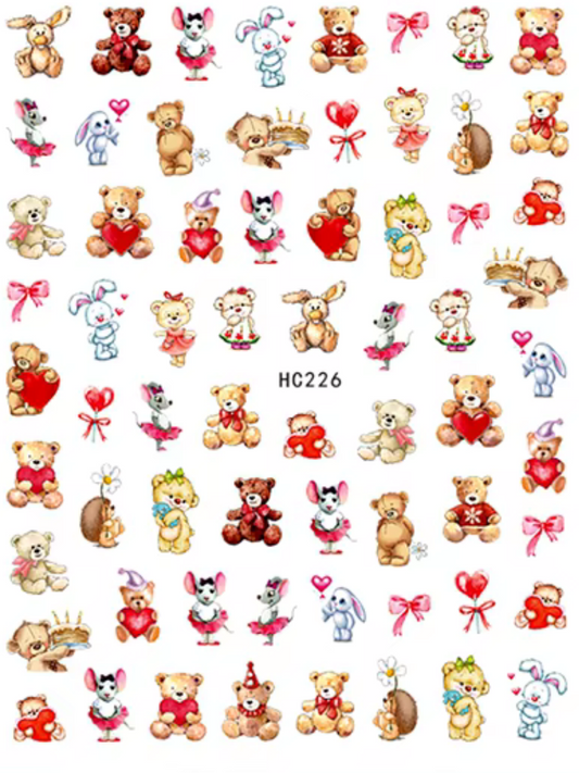 Nail Art Sticker | Teddy bear | HC-226