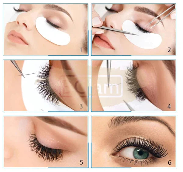 Lint Free Eye Gel Patch For Eyelash Extensions - Rose Gold Lash Extension Accessories