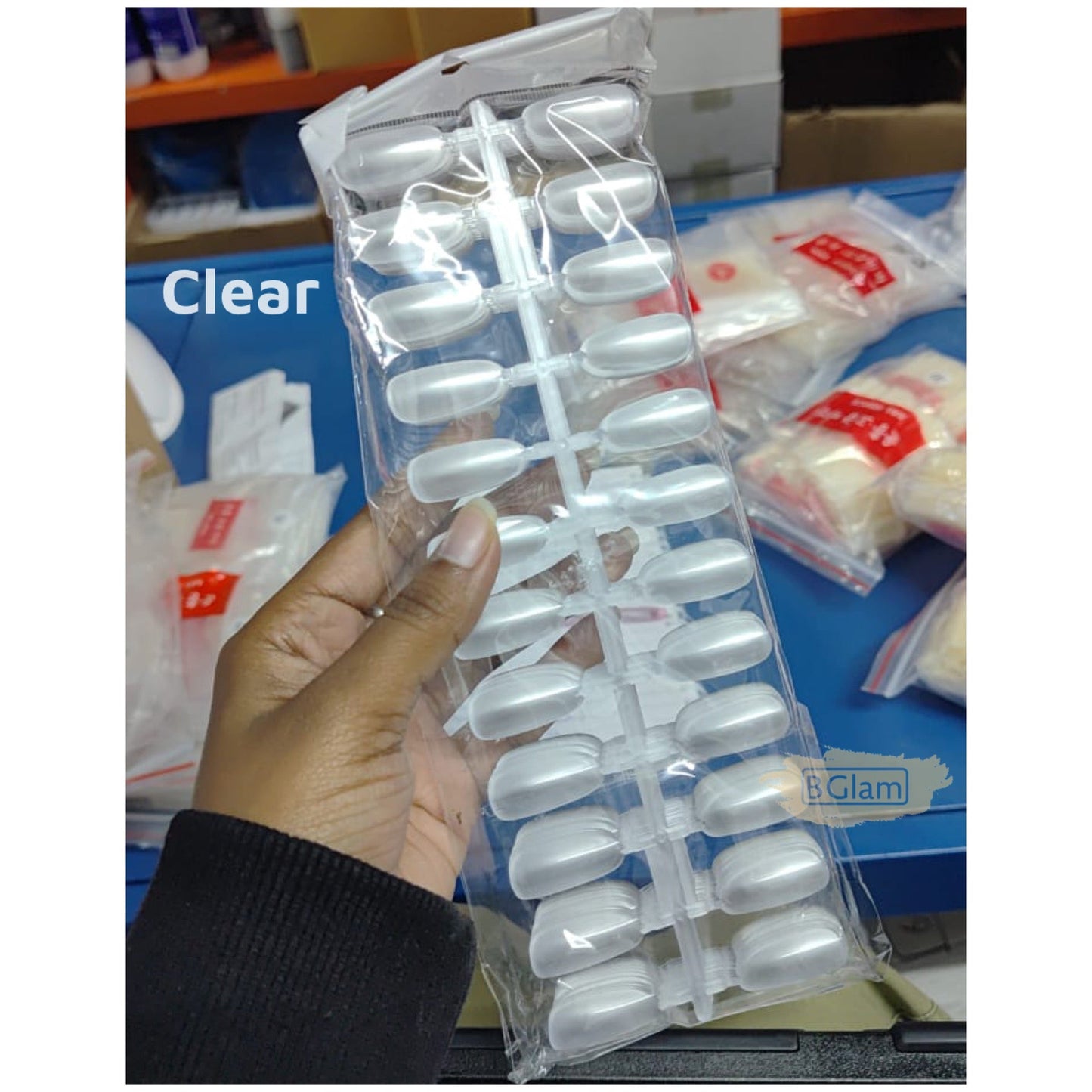 Big Nail Tips for Displays | 240 Tips | Clear