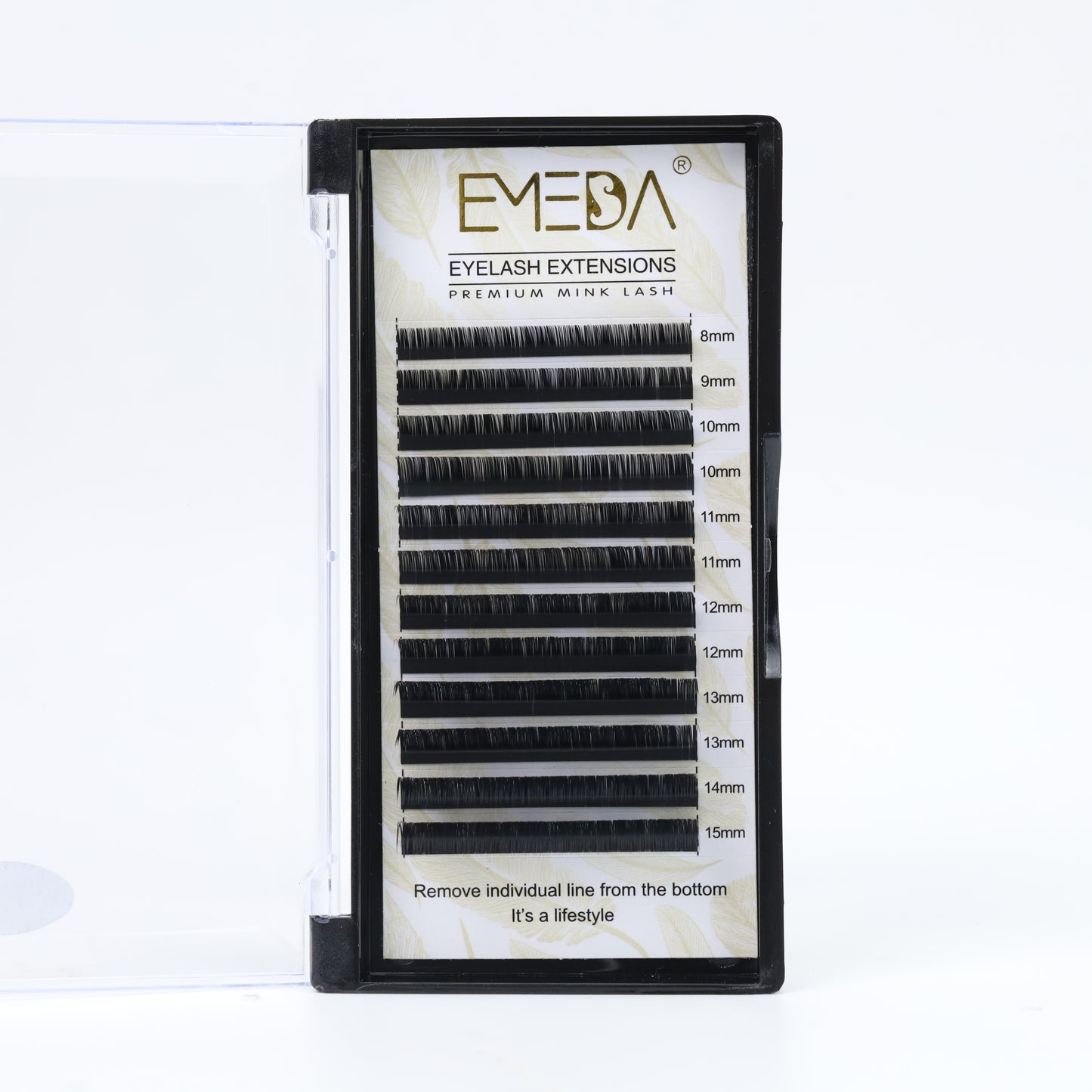 EMEDA Eyelash Extension | Volume | 0.07 LD Curl | Mixed 8-15mm