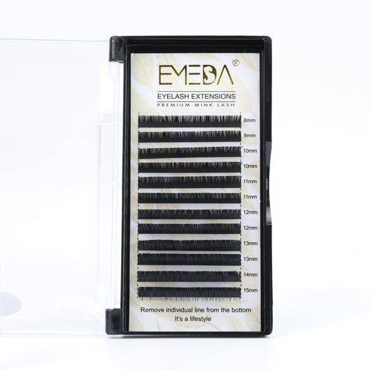 EMEDA Eyelash Extension | Volume | 0.05 LC Curl | Mixed 8-15mm