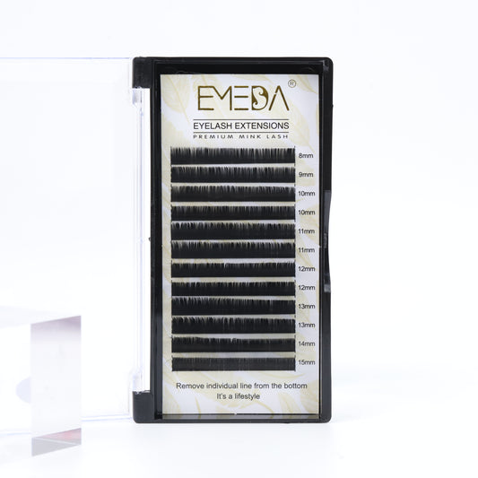 EMEDA Eyelash Extension | Volume | 0.05 N Curl | Mixed 8-15mm