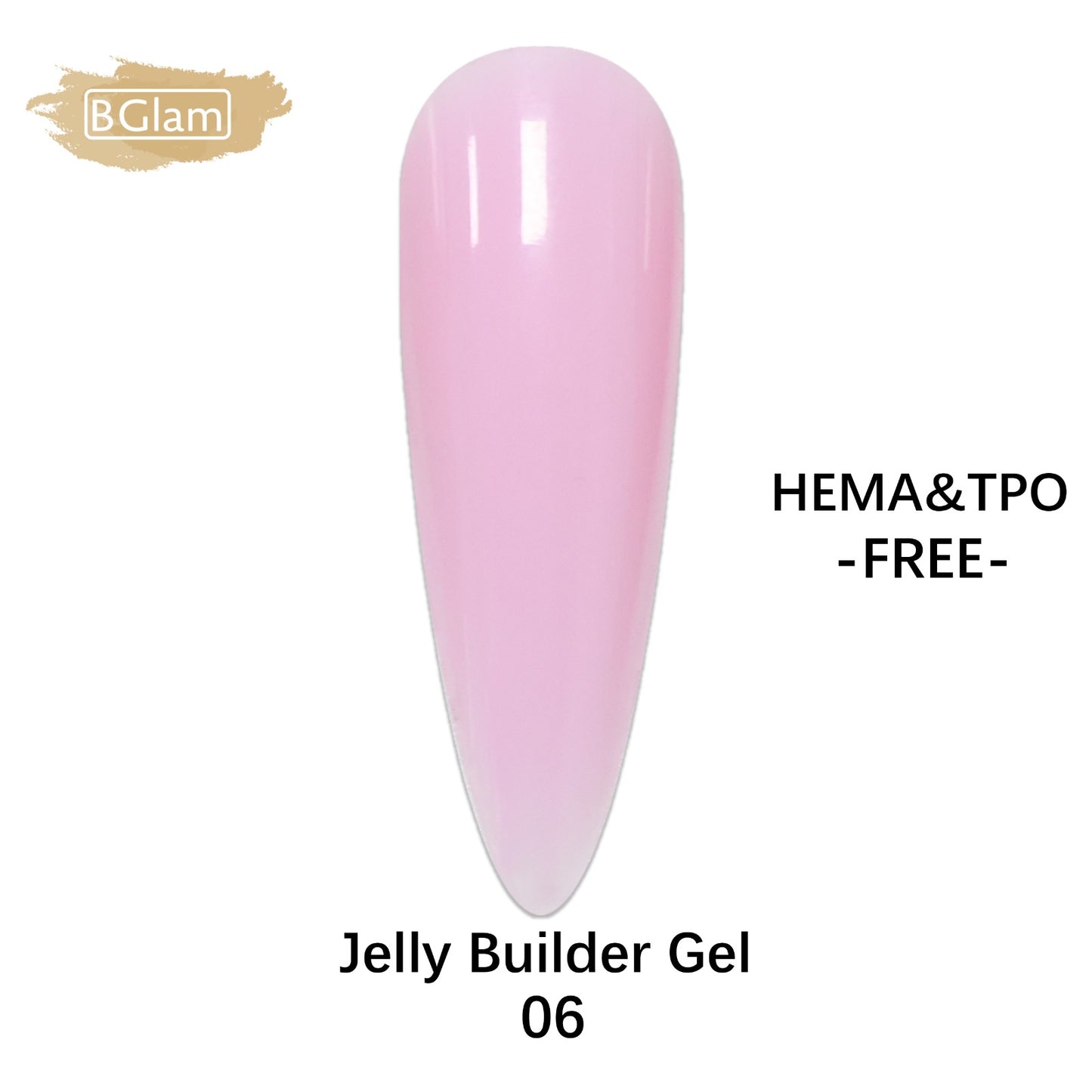 BGLAM Gel Polish 15ml | JBG06 | Jelly Builder Gel