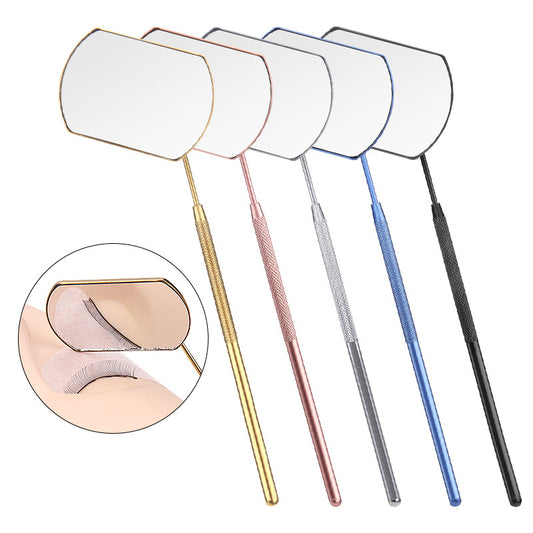 Mirror with detachable non-slip handle for Eyelash Extensions