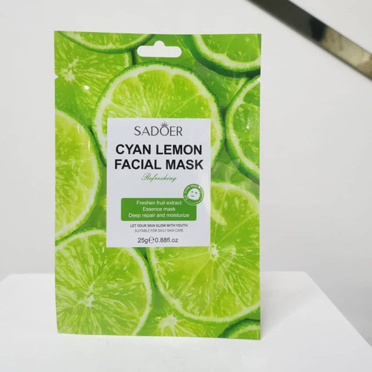 Masque Visage Citron Vert | Rafraîchissant & Hydratant | 25ml