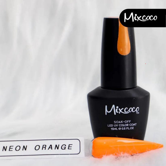Mixcoco Vernis Semi-Permanent 15 ml | Fluo | Orange
