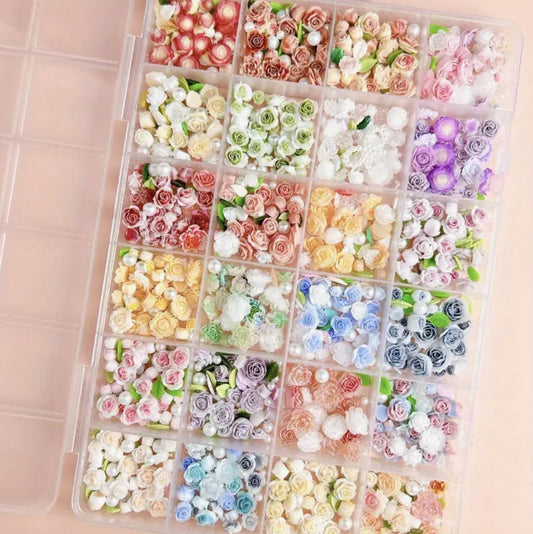 3D Floral Nail Art Decorations