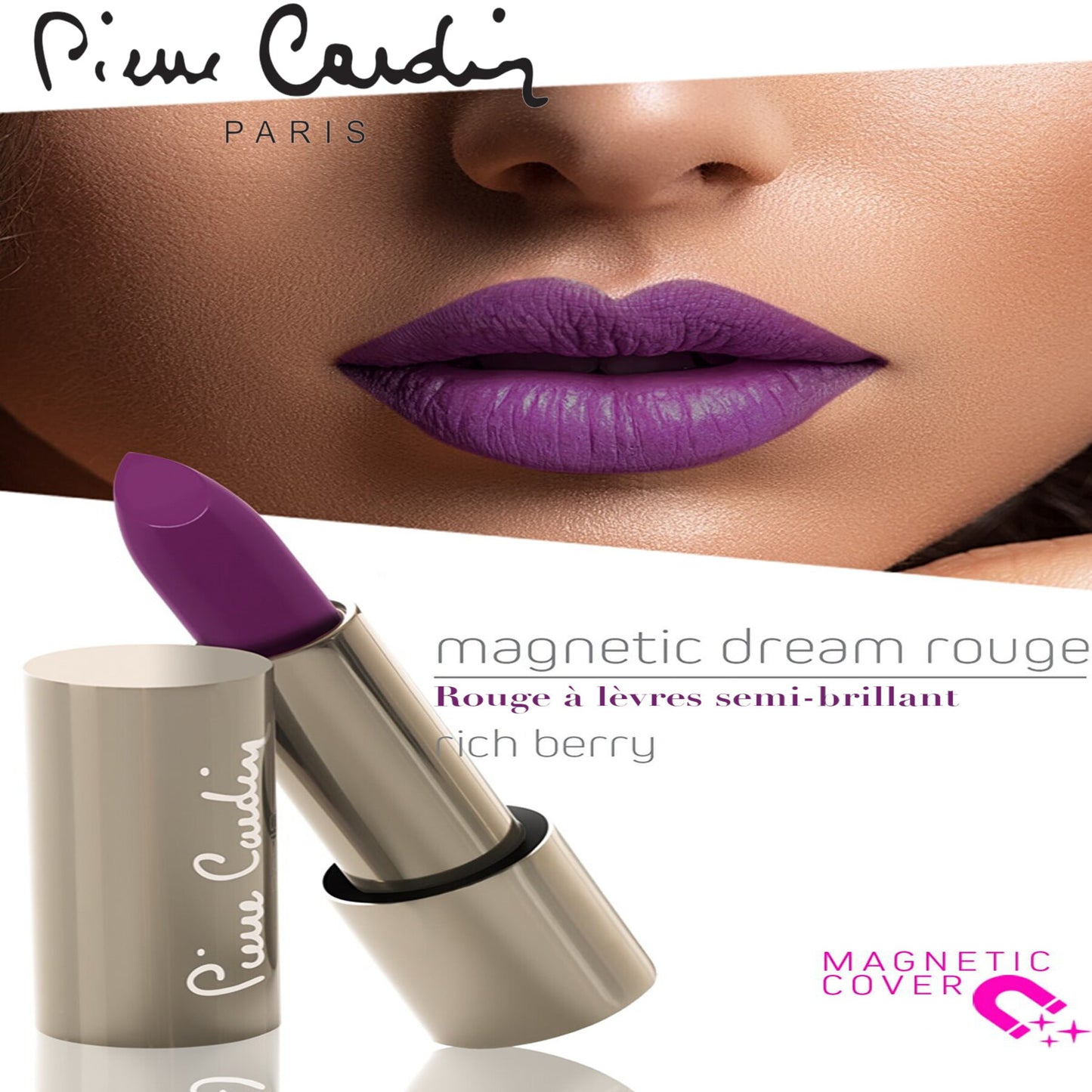 Pierre Cardin Rouge à lèvres Magnetic Dream Rich Berry 271 - 4 gr