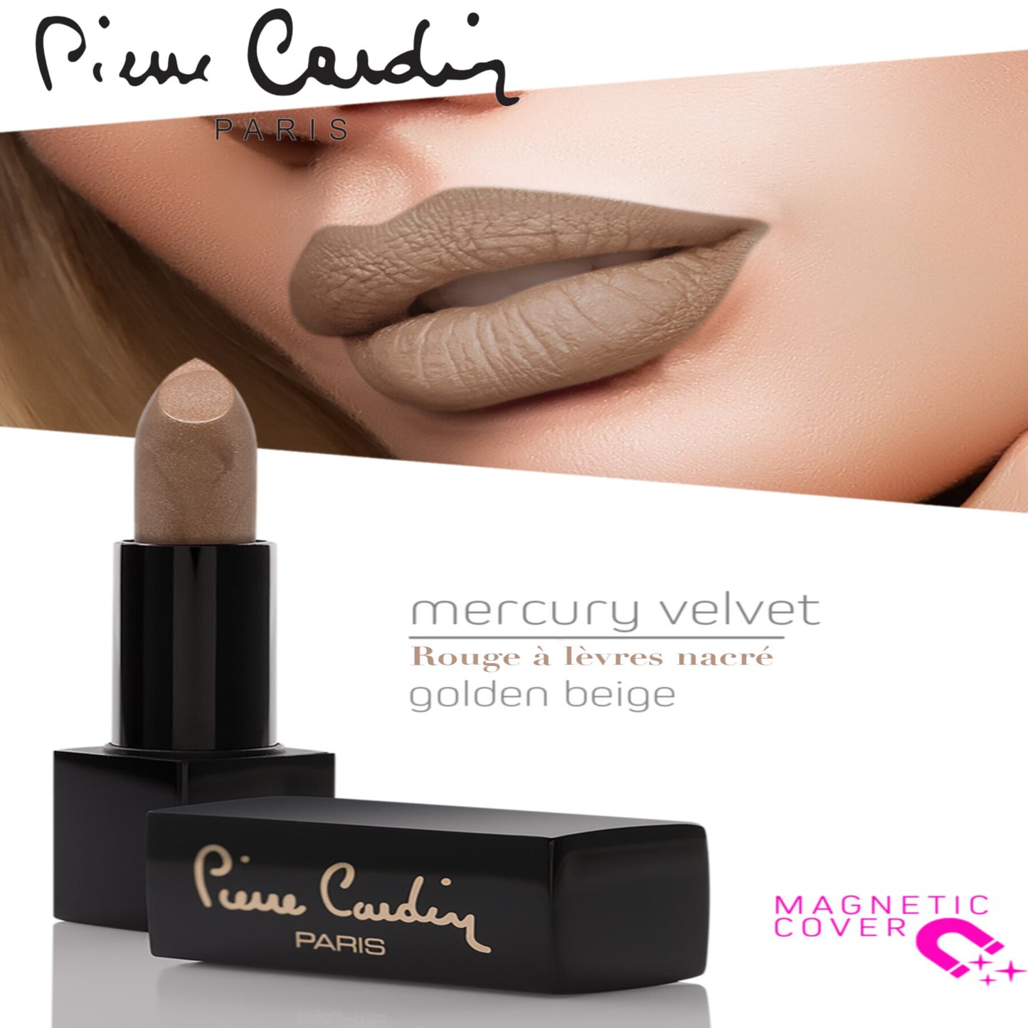 Pierre Cardin Mercury Velvet Lipstick  Golden Beige 159 - 4 gr