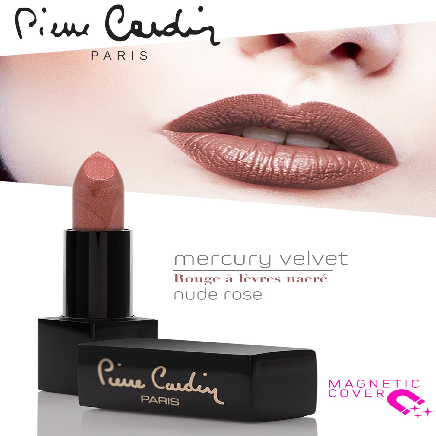 Pierre Cardin Rouge à lèvres Mercury Velvet Nude Rose 163 - 4 gr