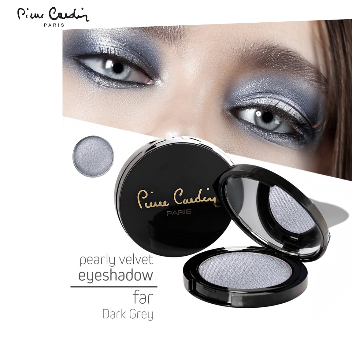 Pierre Cardin Pearly Velvet Eyeshadow Dark Grey 975 - 4,0 gr
