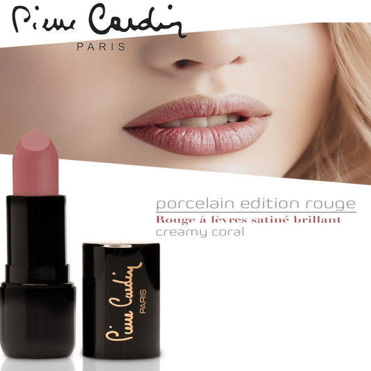 Pierre Cardin Porcelain Edition Lipstick  Creamy Coral 233 - 4 gr