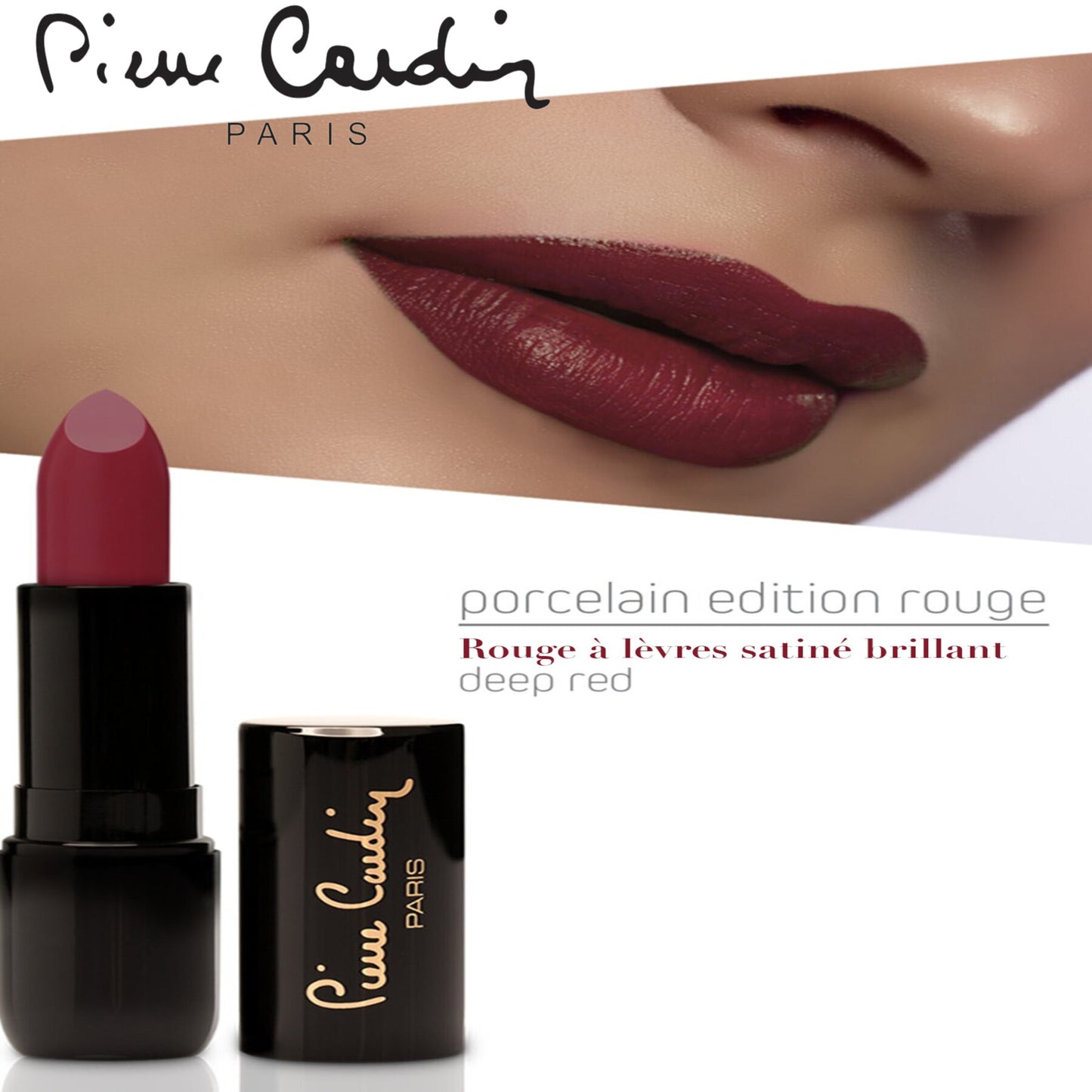 Pierre Cardin Porcelain Edition Lipstick  Deep Red 238 - 4 gr
