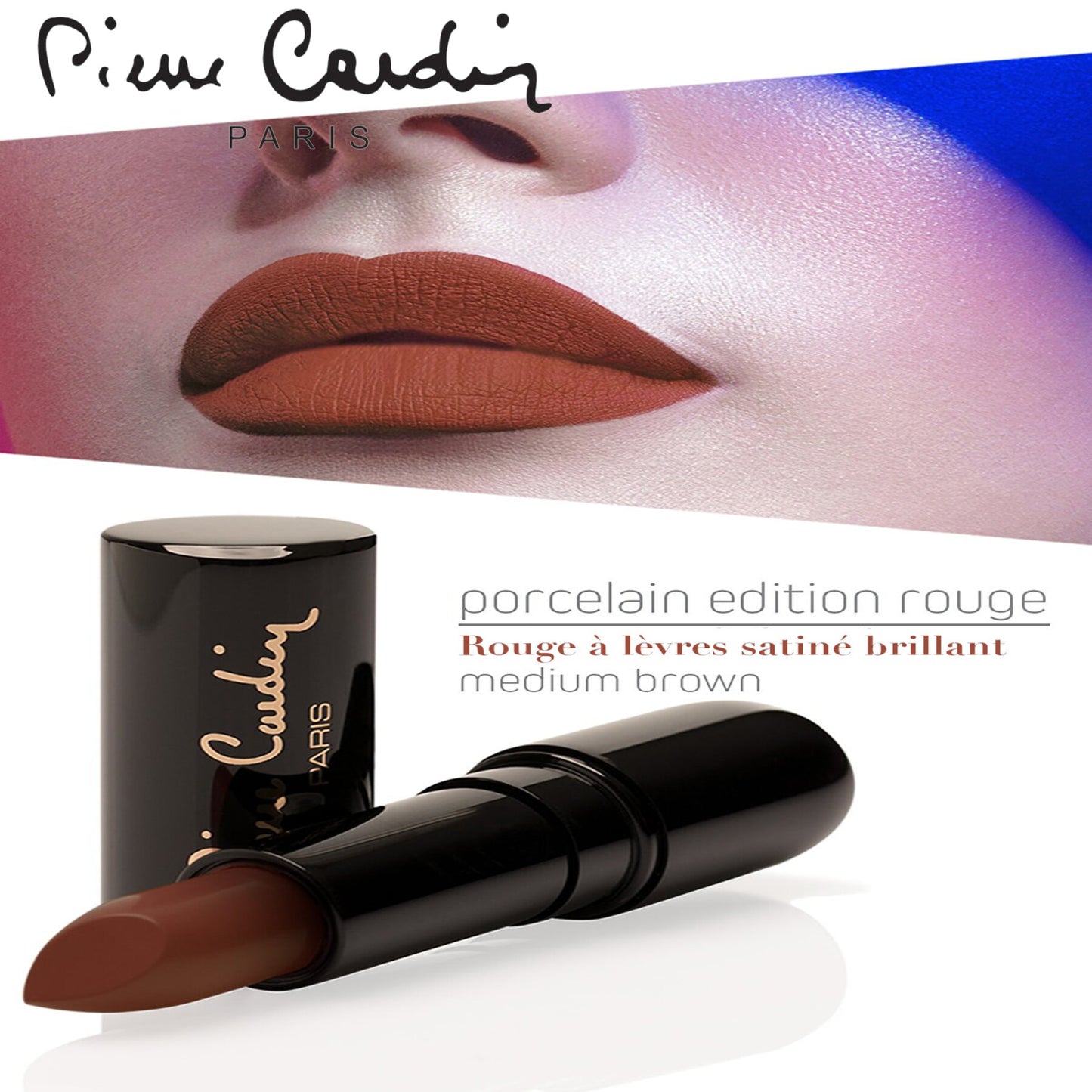 Pierre Cardin Porcelain Edition Lipstick  Medium Brown 241 - 4 gr