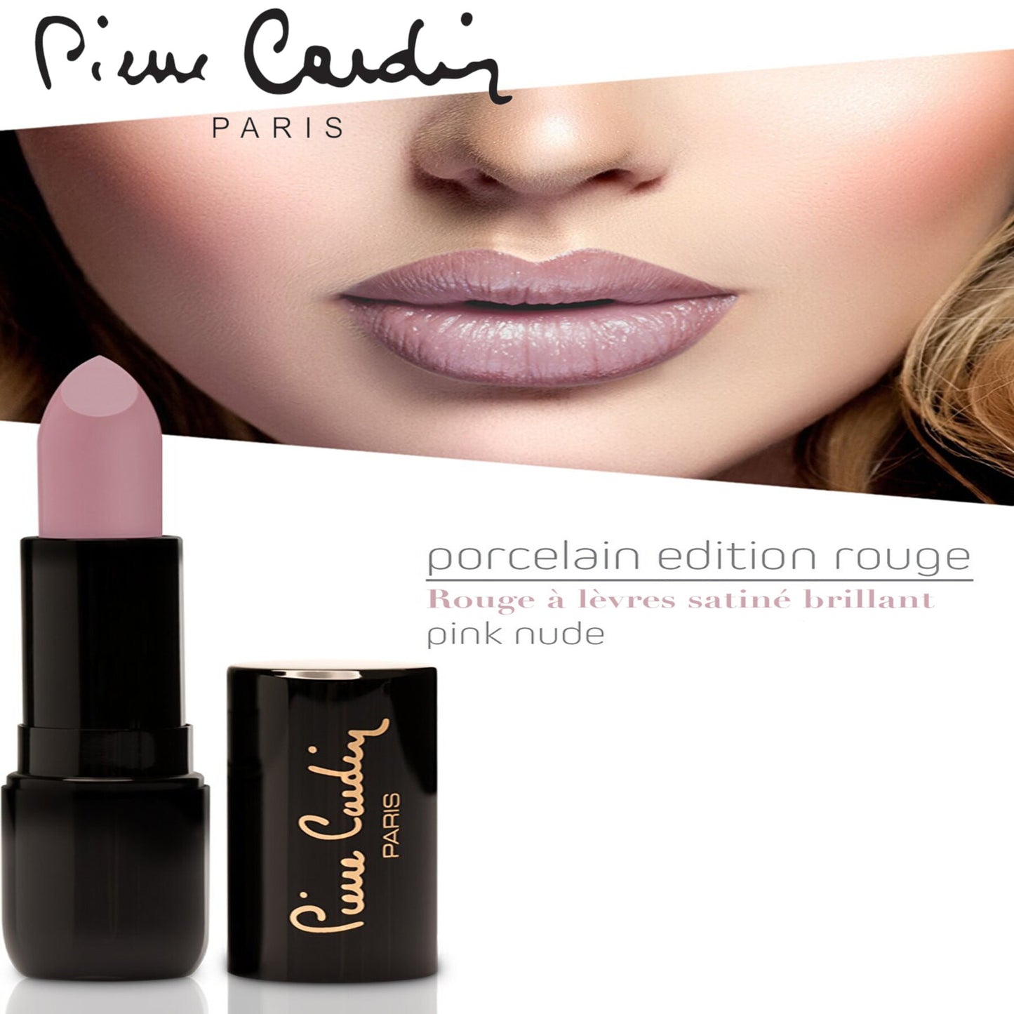 Pierre Cardin Porcelain Edition Lipstick  Pink Nude 222 - 4 gr