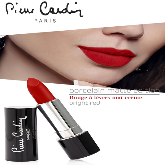 Pierre Cardin Porcelain Matte Edition Lipstick  Bright Red 213 - 4 gr