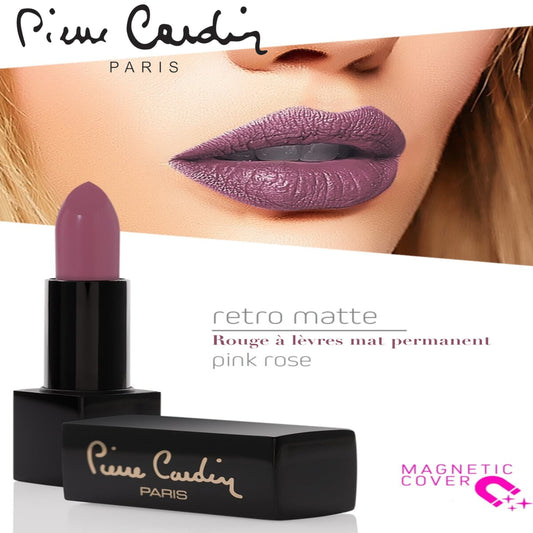 Pierre Cardin Retro Matte Lipstick  Pink Rose 136 - 4 gr
