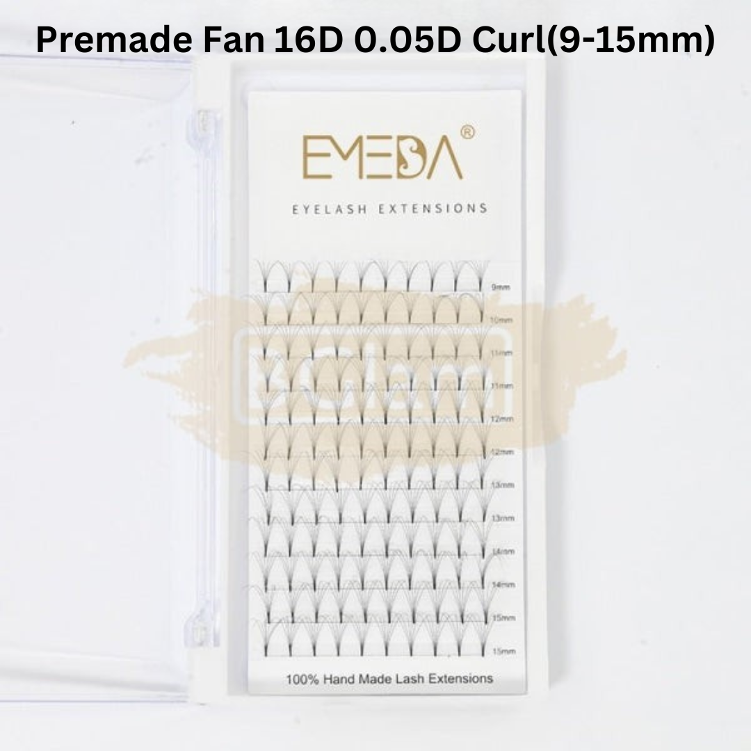 EMEDA Premade Fans 16D | 0.05 D Curl | 120 | Mixed 9-15mm
