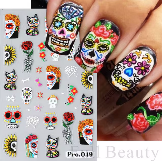 Nail Art Sticker | Dia de Muertos | Pro049