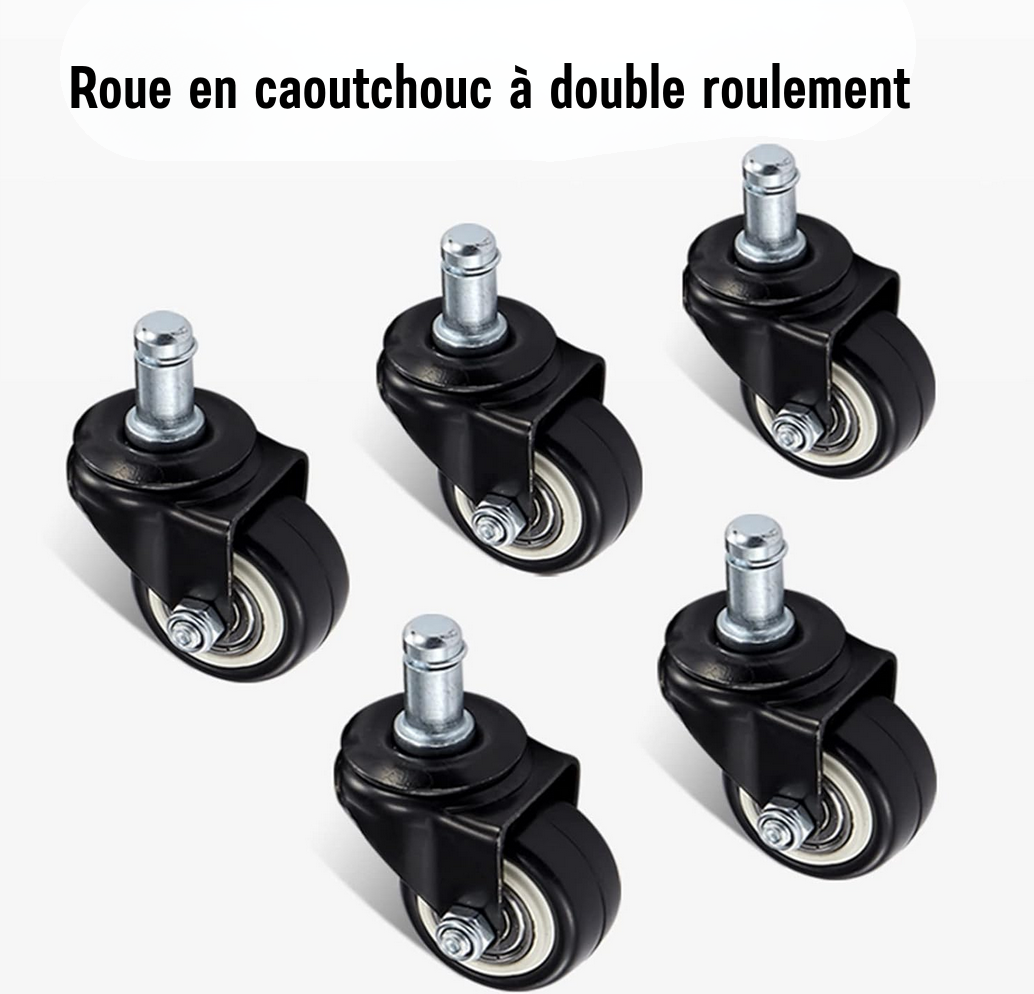 Tabouret hydraulique pivotant avec dossier pour salon de beauté | Blanc et Or