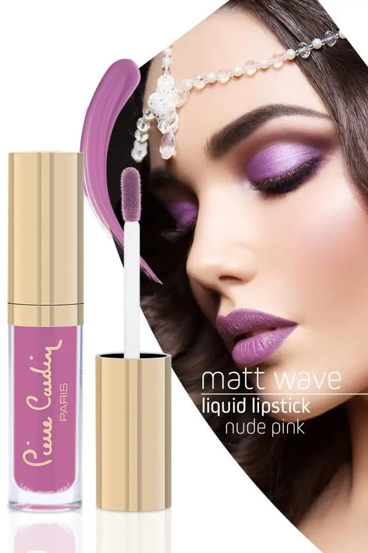 Pierre Cardin Matt Wave Liquid Lipstick – Ultra Long Lasting  Nude Pink 714 - 5 ml