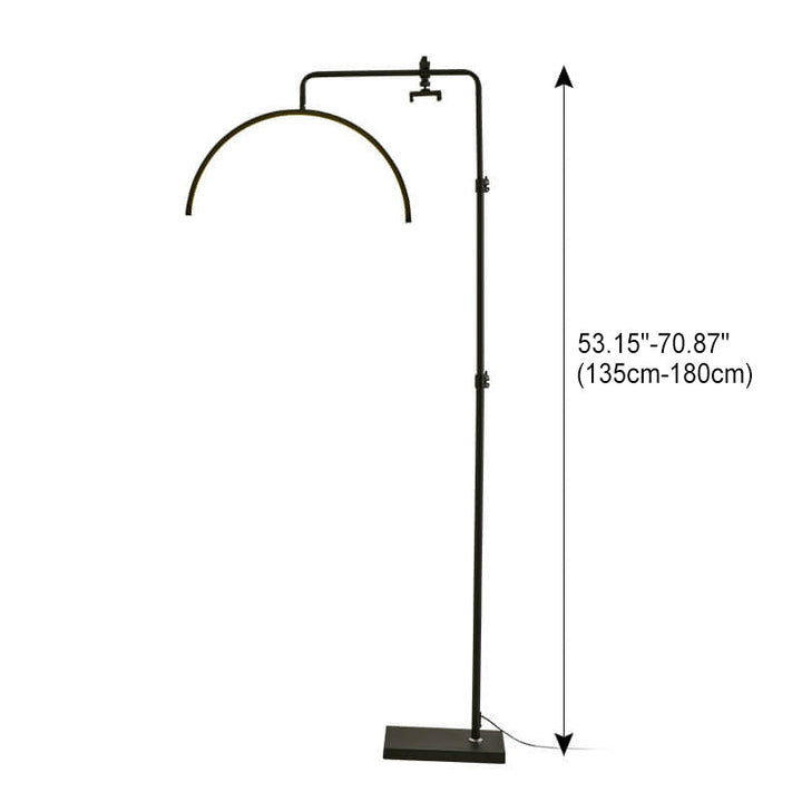 Half Moon Floor LED Lamp with remote | 135-180 cm | 3colors  | 2700-5600K | 36W | Black