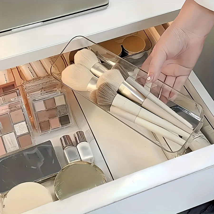 Set d'Organisateurs de Tiroir Transparent | 4 Tailles (S+M+L+XL) | Rangement Maquillage & Maison