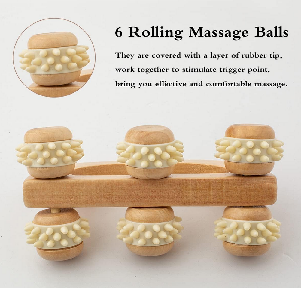 Maderotherapy Full Body Massage Roller | 6 Wheels